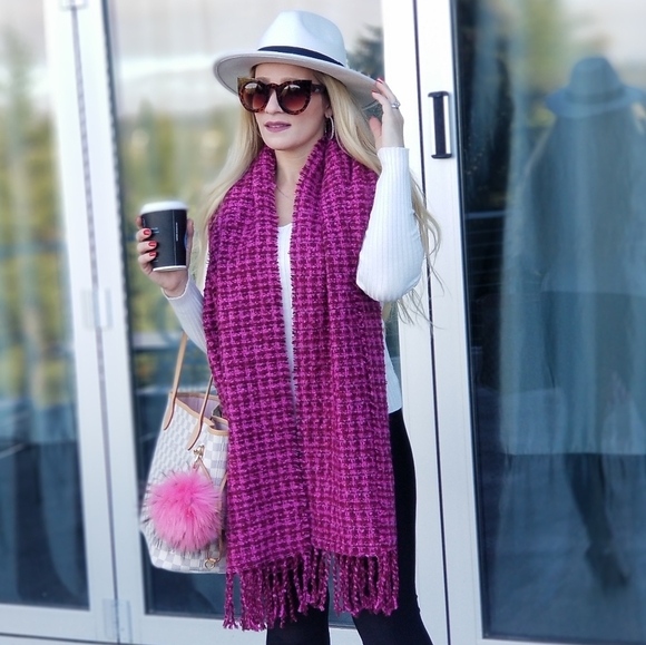 BERRY DELIGHTFUL Scarf / Shawl / Wrap - oversized - Picture 4 of 5